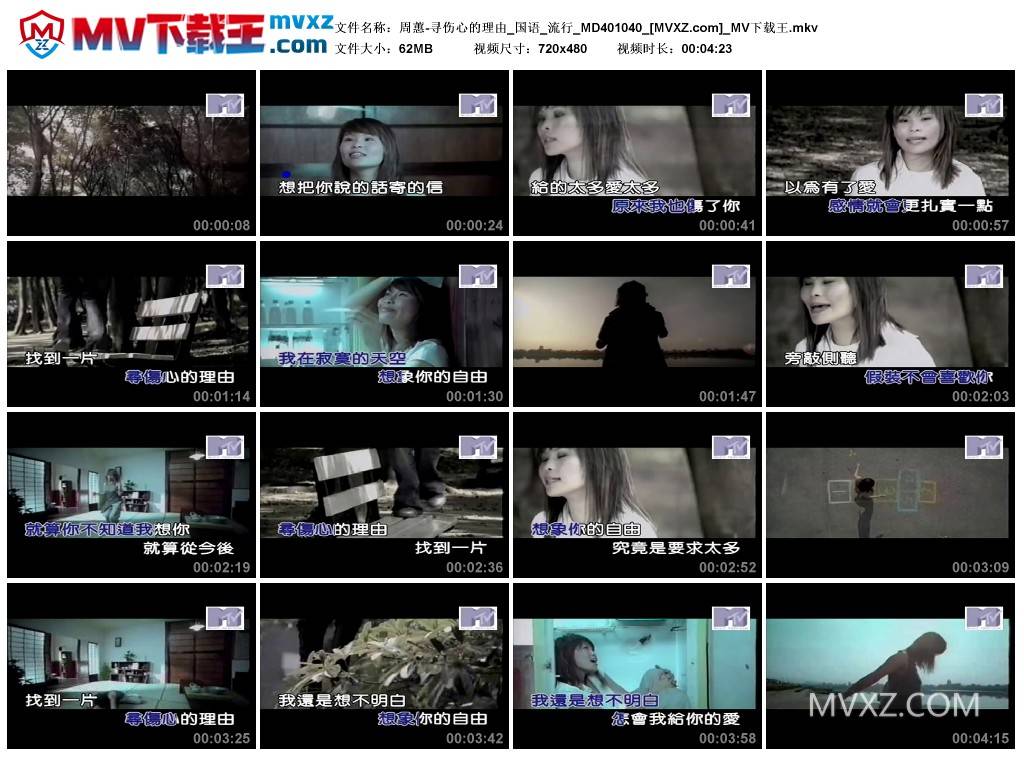 周蕙-寻伤心的理由_国语_流行_MD401040